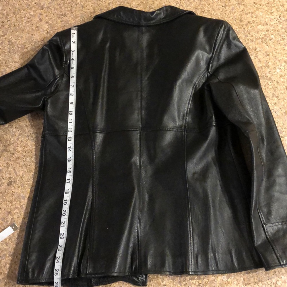 Wilsons Maxima Leather Jacket Coat Black Size Medium - Picture 6 of 17